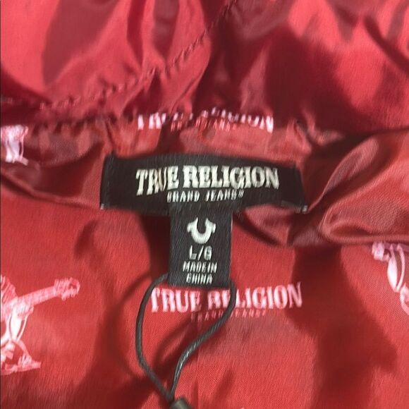 True Religion Red Quilted Puffer Jacket - Picture 4 of 13